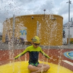 Student enjoying Kallang Surf-N-Splash event at ONE